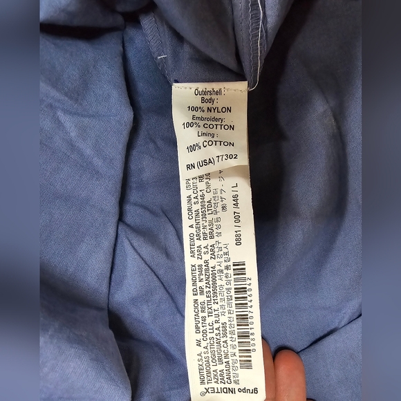 Zara Trafaluc Ombre Boho Spaghetti Strap Dress Large - Picture 6 of 11